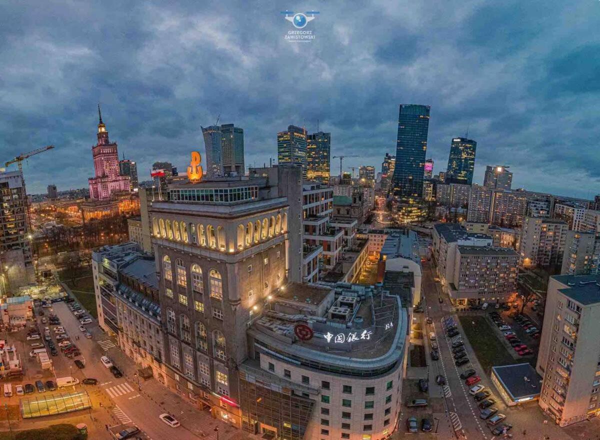 Super Apartment Yellow 2X Metro Fast Wifi 1 Gbs Netflix Panorama Miasta Варшава Екстериор снимка